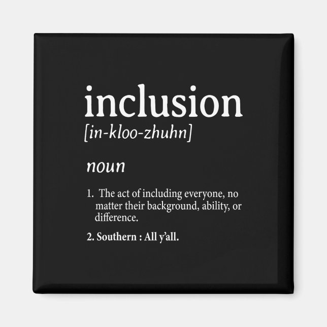 Inclusion Definition  Magnet (Front)