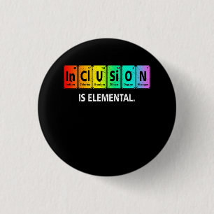 Inclusion Elemental Lgbt Flag Les Gay Bi Trans Pri 3 Cm Round Badge
