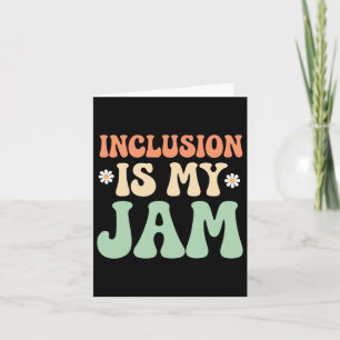 Inclusion Is My Jam Autism Awareness 1  Card