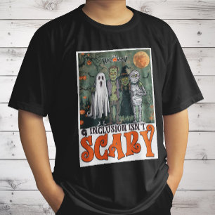 Inclusion Isn't Scary Halloween Horror Characters T-Shirt