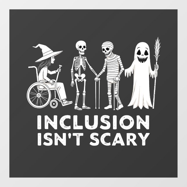 Inclusion isn't scary Spooky Skeleton Teacher  (Sheet)