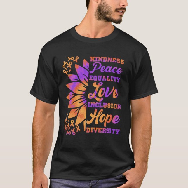 Inclusion Kindness Peace Hope Diversity Solidarity T-Shirt (Front)