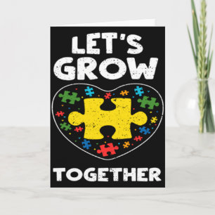 Inclusion Let S Grow Together Autism Awareness T S Card