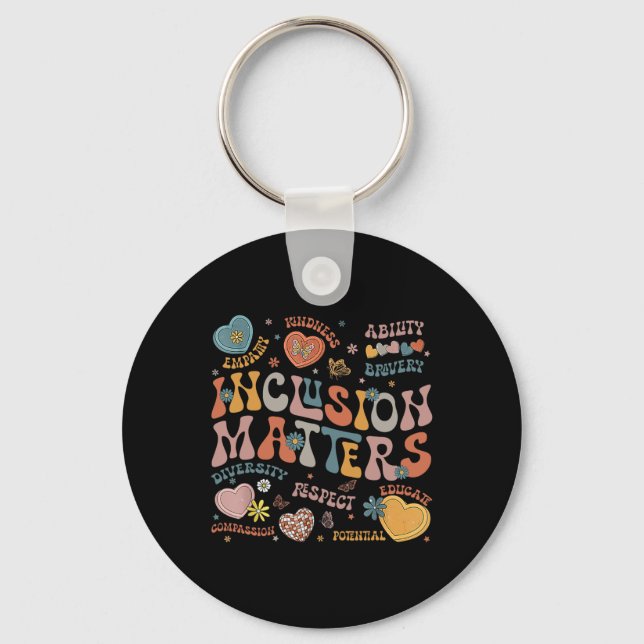 Inclusion Problems Shirt Autism Awareness Special  Key Ring (Front)