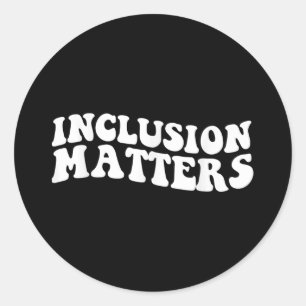 Inclusion S Special Education Autism Awareness Classic Round Sticker