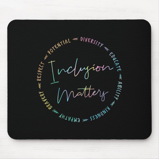 Inclusion Special Education Teacher Autism Mouse Pad (Front)