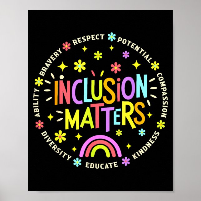 Inclusion Special Education Teacher Autism Poster (Front)