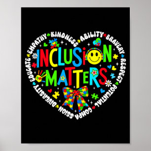 Inclusion special education teacher autism poster