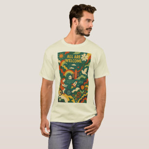  Inclusive Community Art  T-Shirt