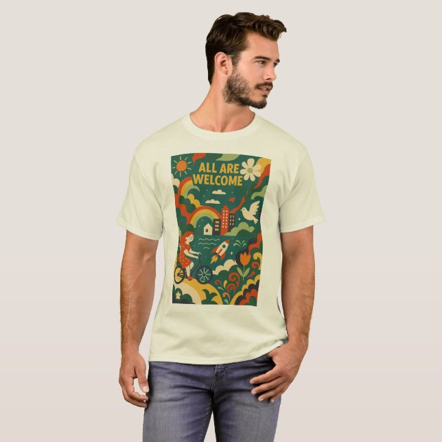  Inclusive Community Art  T-Shirt (Front Full)