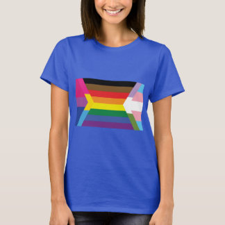 Inclusive Flag w/ Bi, Pan, Trans, and GQ Colours T T-Shirt