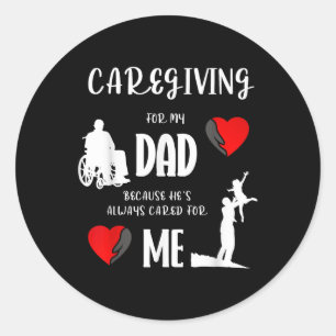 Inclusive Love Caregiver Appreciation Tee Classic Round Sticker