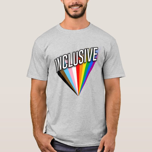 Inclusive Pride Burst T-Shirt (Front)