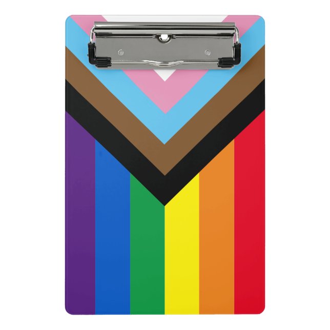 Inclusive rainbow Lgbtq gay diversity flag Mini Clipboard (Front)