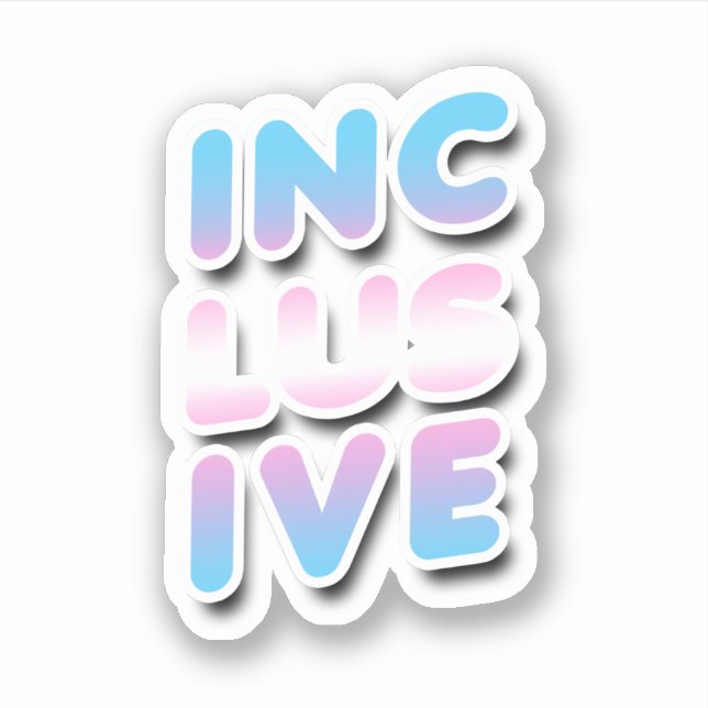 Inclusive - Trans Rainbow (Front)