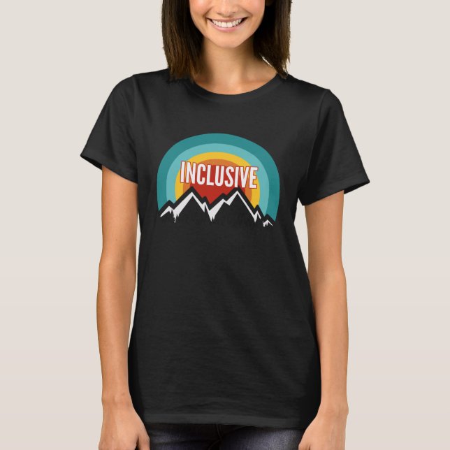 Inclusive Vintage Retro Sunset T-Shirt (Front)