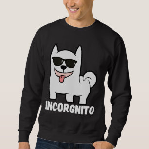 Incognito Corgi Incorgnito Corgi White Corgi 778 Sweatshirt