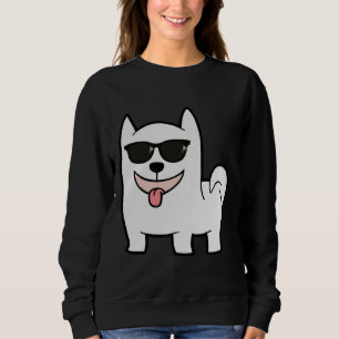Incognito Corgi Incorgnito Corgi White Corgi 882 Sweatshirt