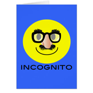 'incognito FACE CARD
