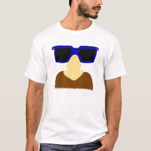 Incognito Moustache & Glasses Adult Basic T-Shirt