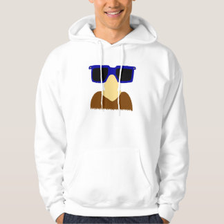 Incognito Moustache & Glasses Adult Hoodie