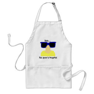 Incognito Moustache & Glasses Apron