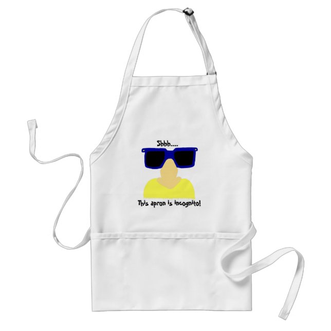 Incognito Moustache & Glasses Apron (Front)