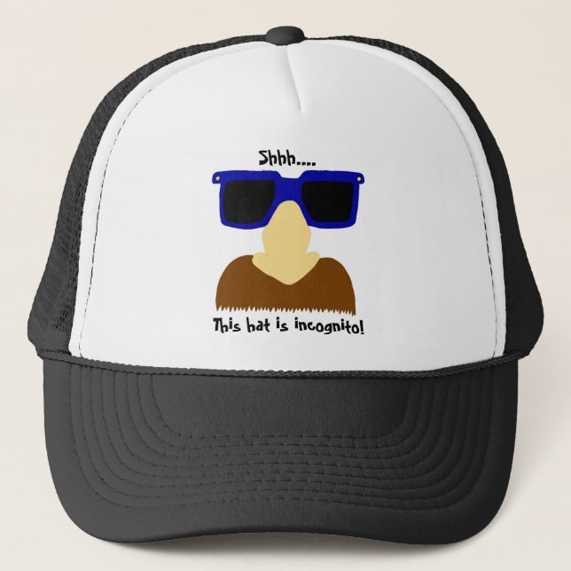 Incognito Moustache & Glasses Hat (Front)