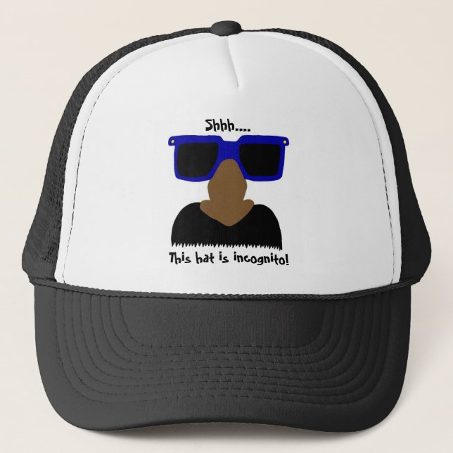 Incognito Moustache & Glasses Hat (Front)