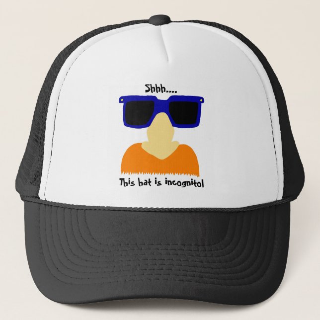 Incognito Moustache & Glasses Hat (Front)