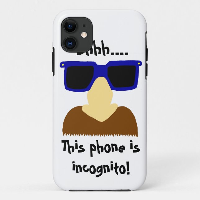 Incognito Moustache & Glasses iPhone 5 Case (Back)