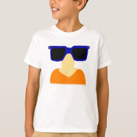 Incognito Moustache & Glasses Kids Basic T-Shirt