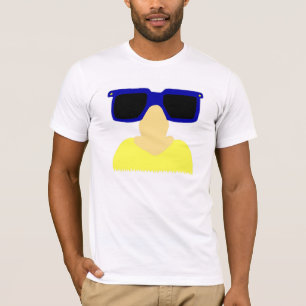 Incognito Moustache & Glasses Mens Crew Neck Tee