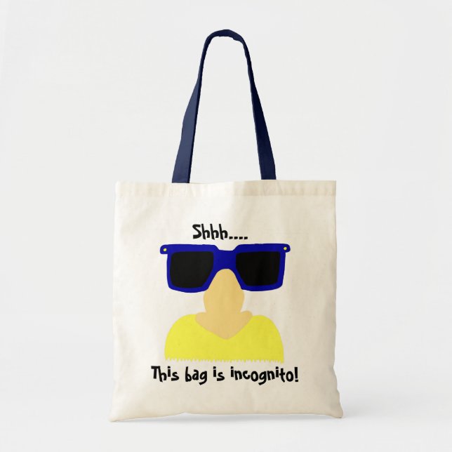 Incognito Moustache & Glasses Tote Bag (Front)