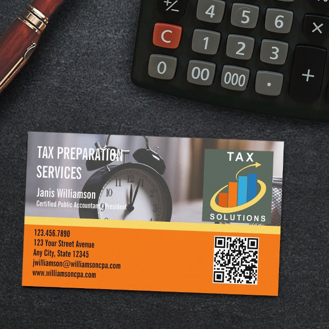 Income Tax Preparation Business Card (Creator Uploaded)