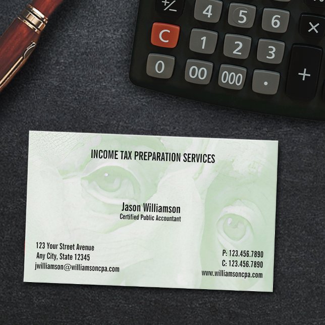 Income Tax Preparation   Business Card (Creator Uploaded)