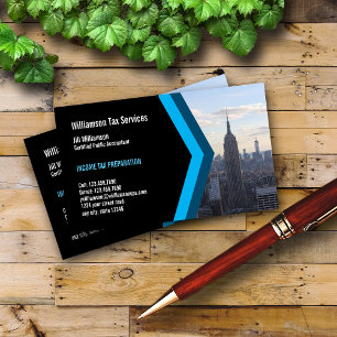 Income Tax Preparation Services Business Card