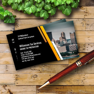 Income Tax Preparation Services Business Card