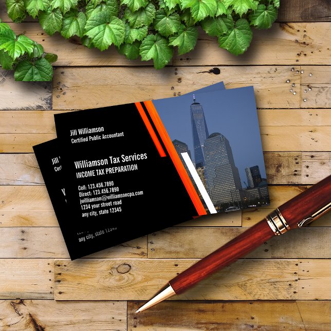 Income Tax Preparation Services Business Card (Creator Uploaded)