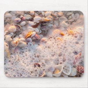 Incoming Surf And Seashells On Sanibel Island Mouse Pad