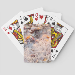 Incoming Surf And Seashells On Sanibel Island Playing Cards