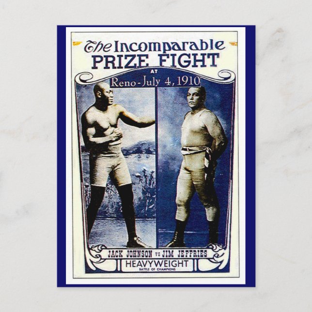 Incomparable Prize Fight Postcard (Front)
