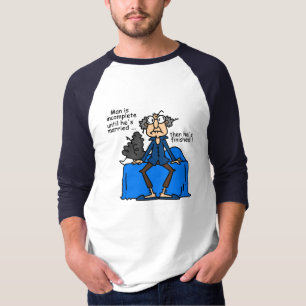 Incomplete Then Finished Marriage Humour T-Shirt