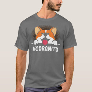 Incorgnito Funny Corgi Lover Vintage 548 T-Shirt