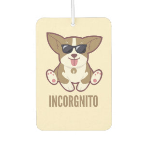 Incorgnito Funny Pug Dog Pet Pun Car Air Freshener