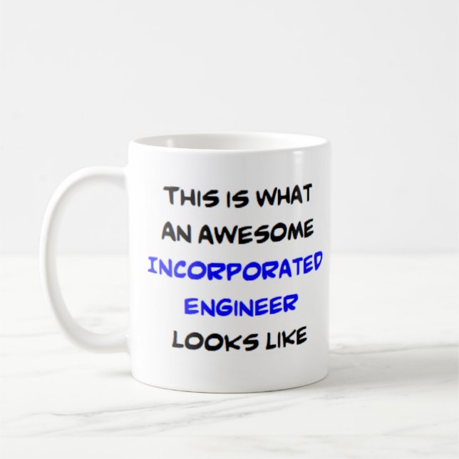 incorporated engineer, awesome coffee mug (Left)