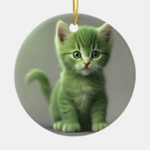 Incredible Kitten Ceramic Tree Decoration