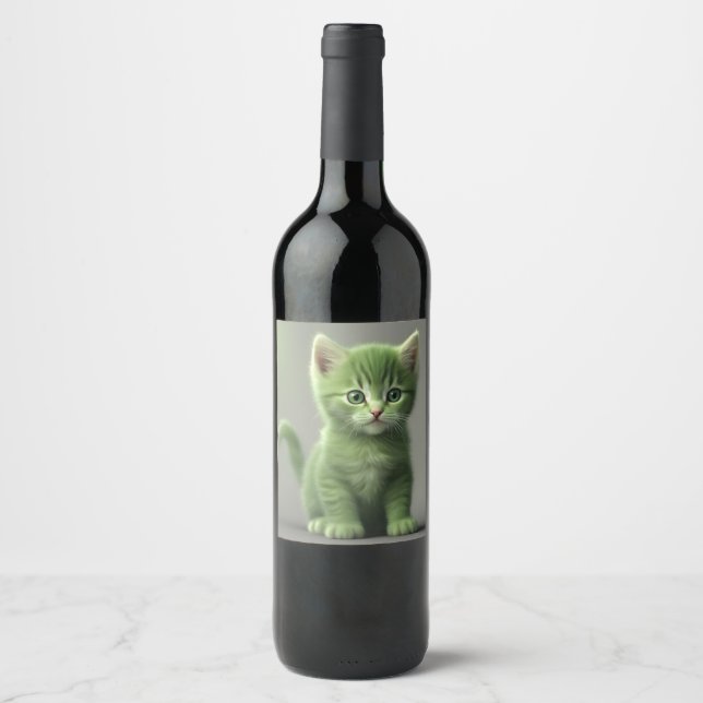 Incredible Kitten Wine Label (Front)