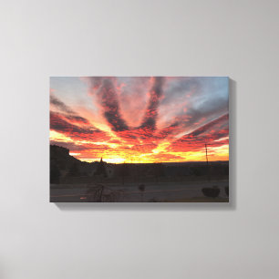 Incredible Montana Sunrise. Canvas Print