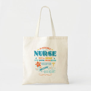 incredible Nurse, nurse graduation shopping Tote Bag